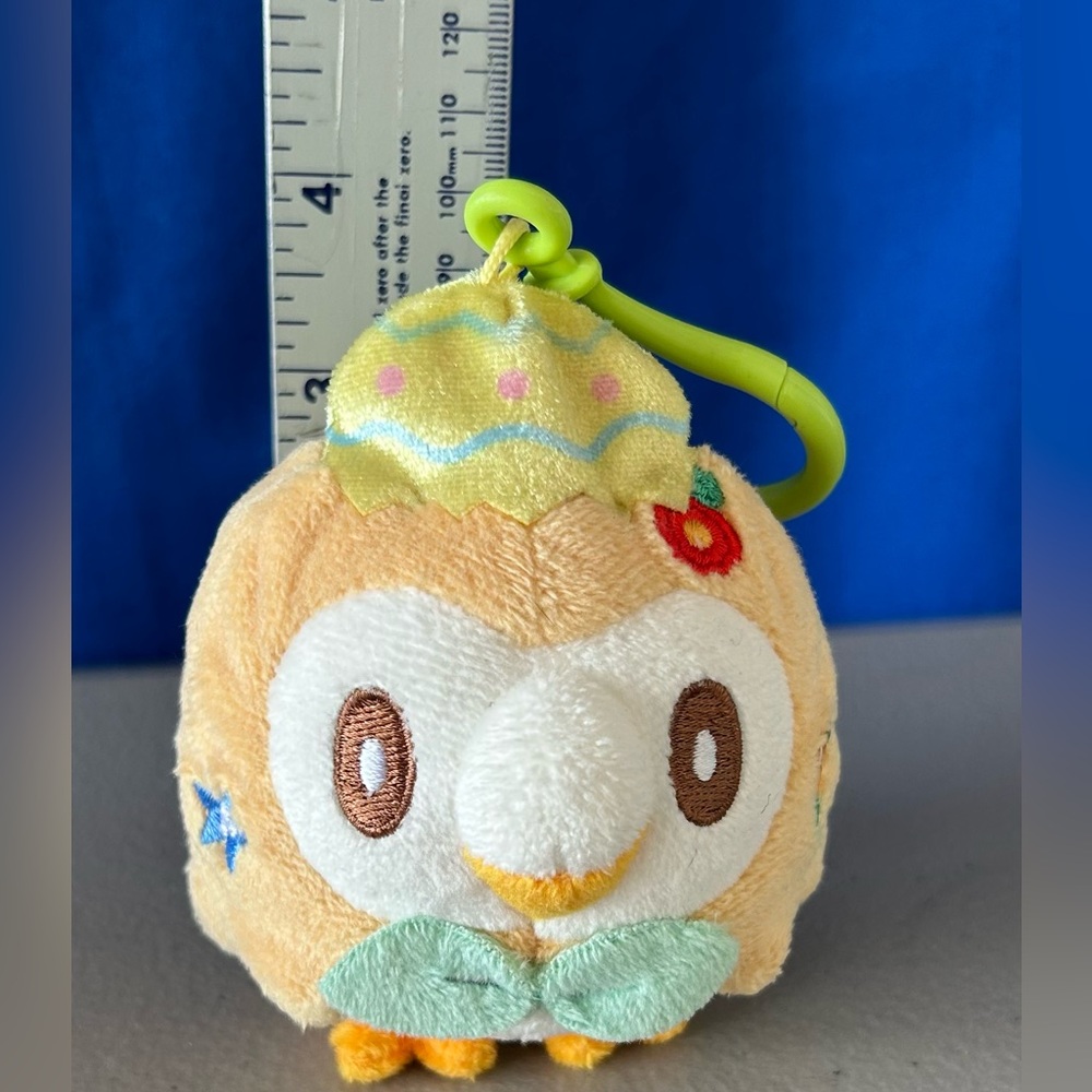 Rowlet Play Egg Pokemon Mascot Happy Easter Basket Pokemon Center... Key Chain